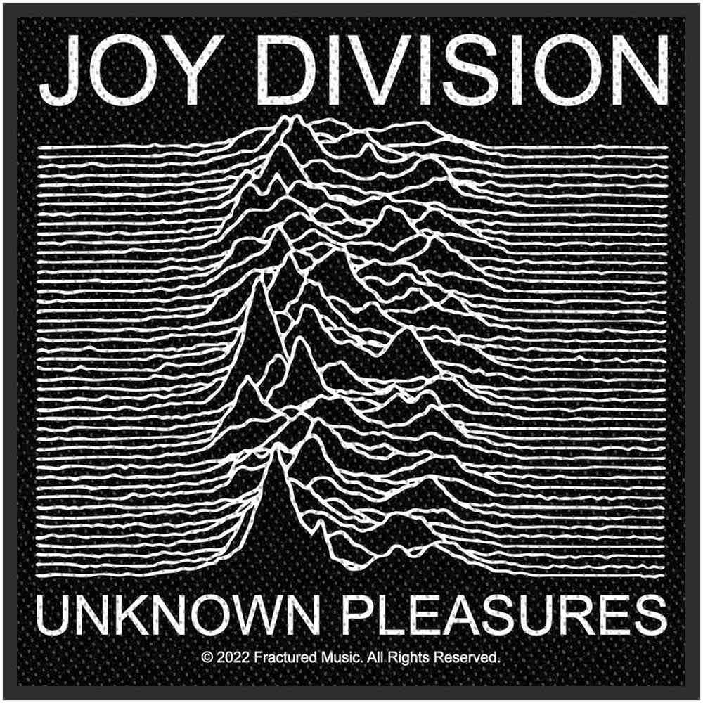 Joy Division - Unknown Pleasures Patch - Schwarz